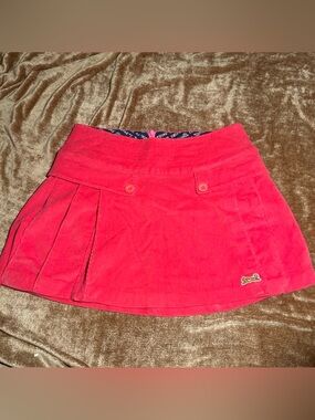 Le Tigre Girls Hot Pink Corduroy Skirt